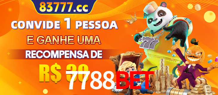Banner institucional da 7788BET sobre parceria de marcas e criação de uma marca de excelência, apresentando os mascotes de jogos populares como o Fortune Tiger.