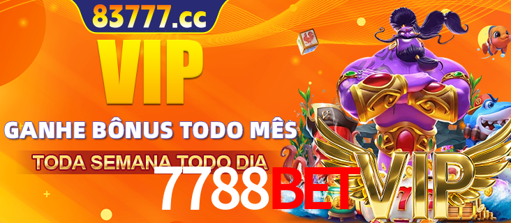 Banner promocional do 7788BET oferecendo 100% de recompensas adicionais contínuas para quem fizer o login diário (Daily sign-in), com um mascote de coelho.